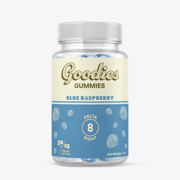 Blue raspberry Goodies CBD gummies