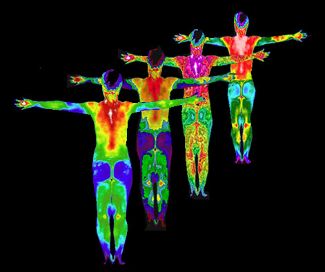 Thermography uses special cameras and software that are sensitive to electromagnetic energy and infrared wavelengths.